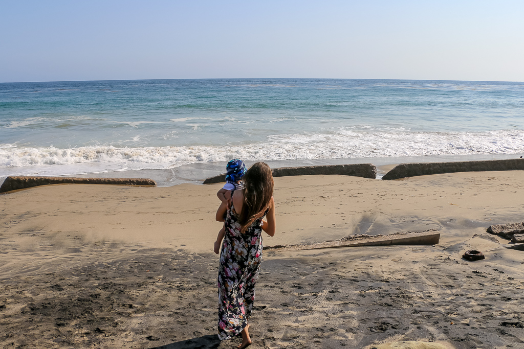 Combination of White and Black Sands of Leo Carrillo State Beach
