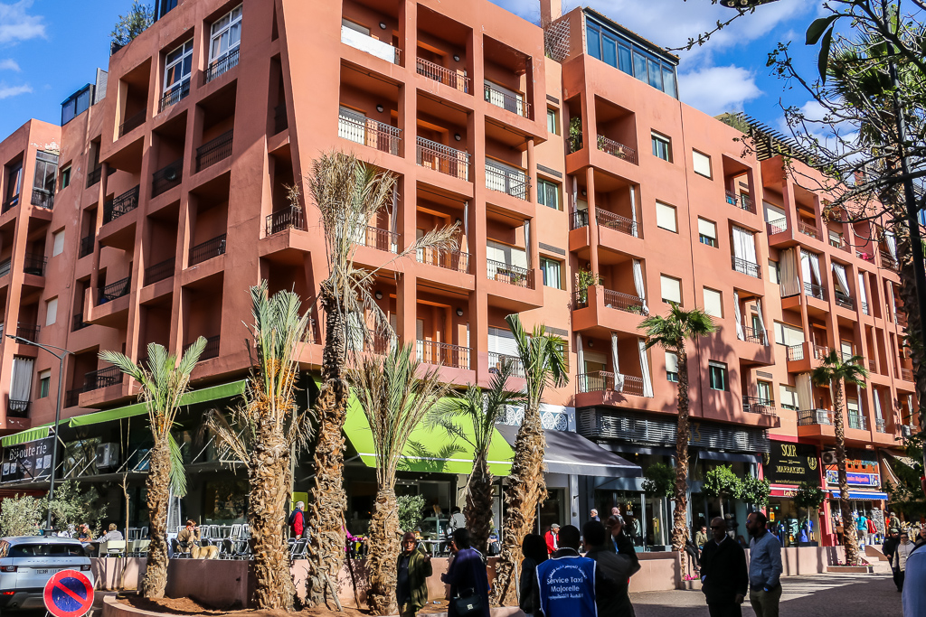 Salmon pink color of Marrakech