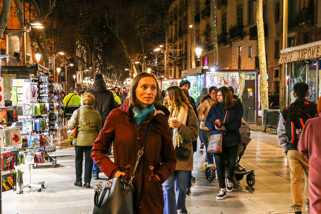 More than Destination, La Rambla at night