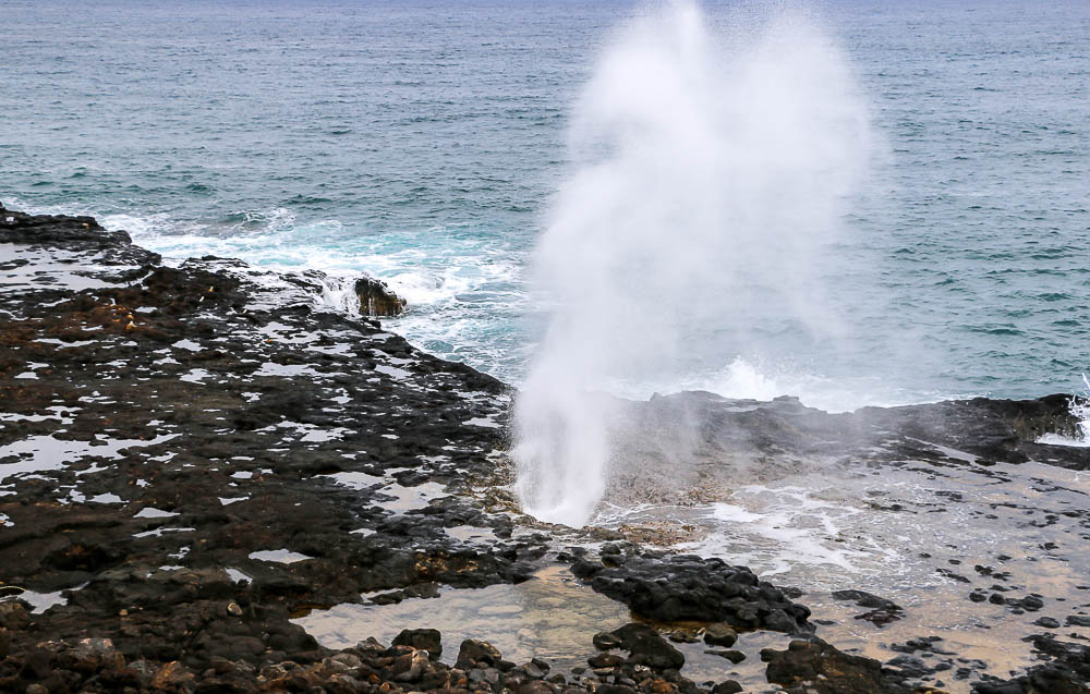 spouting horn kauai, roadsanddestinations.com