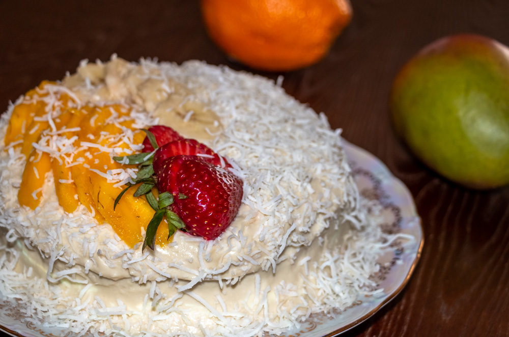 Tropical Coconut Cake - Roads and Destinations, roadsanddestinations.com