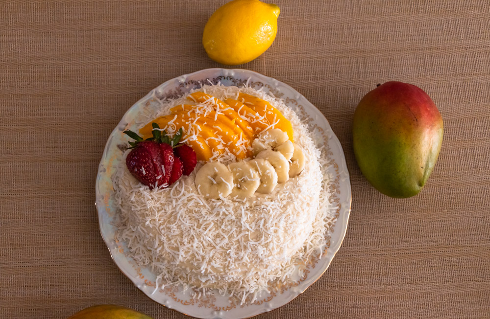 Tropical Coconut Cake - Roads and Destinations, roadsanddestinations.com