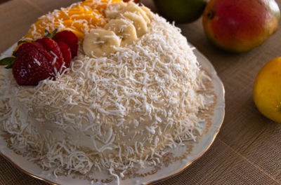 Tropical Coconut Cake - Roads and Destinations, roadsanddestinations.com