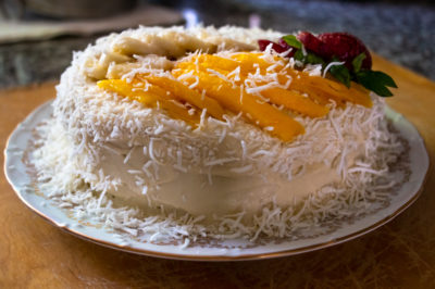 Tropical Coconut Cake - Roads and Destinations, roadsanddestinations.com