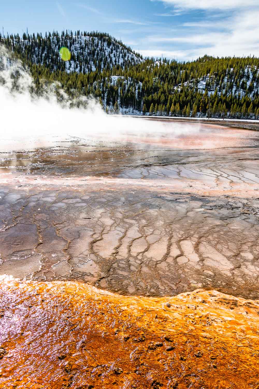 Grand Prismatic Spring - Roads and Destinations