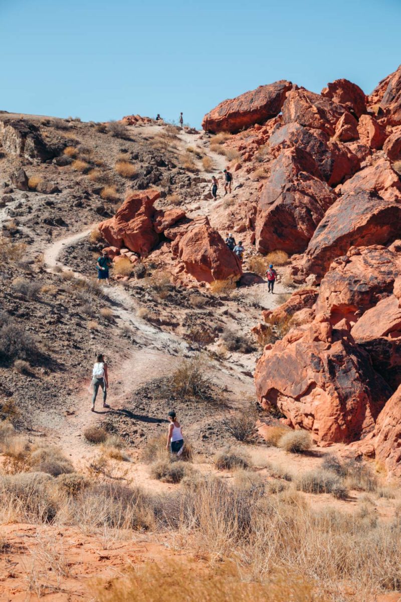 Hiking the Fire Wave Trail in Valley of Fire, Nevada - Roads and ...