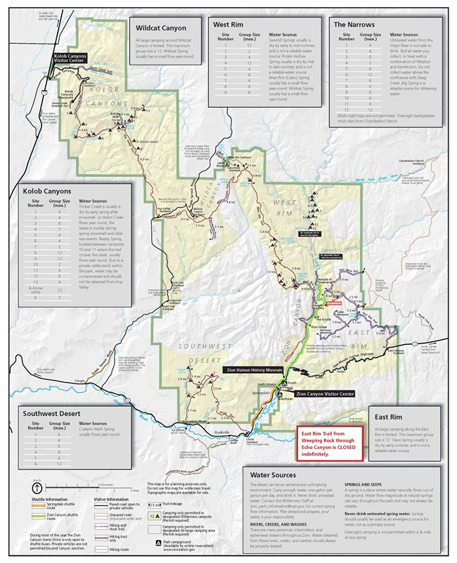 Getting around Zion National Park - Roads and Destinations