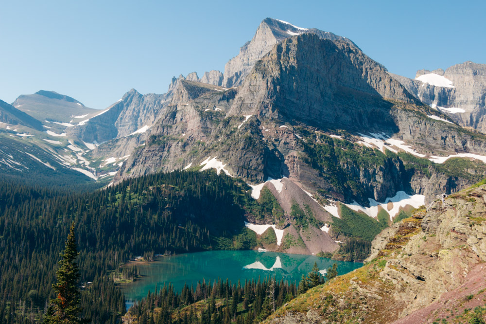 Grinnell Lake - Roads and Destinations