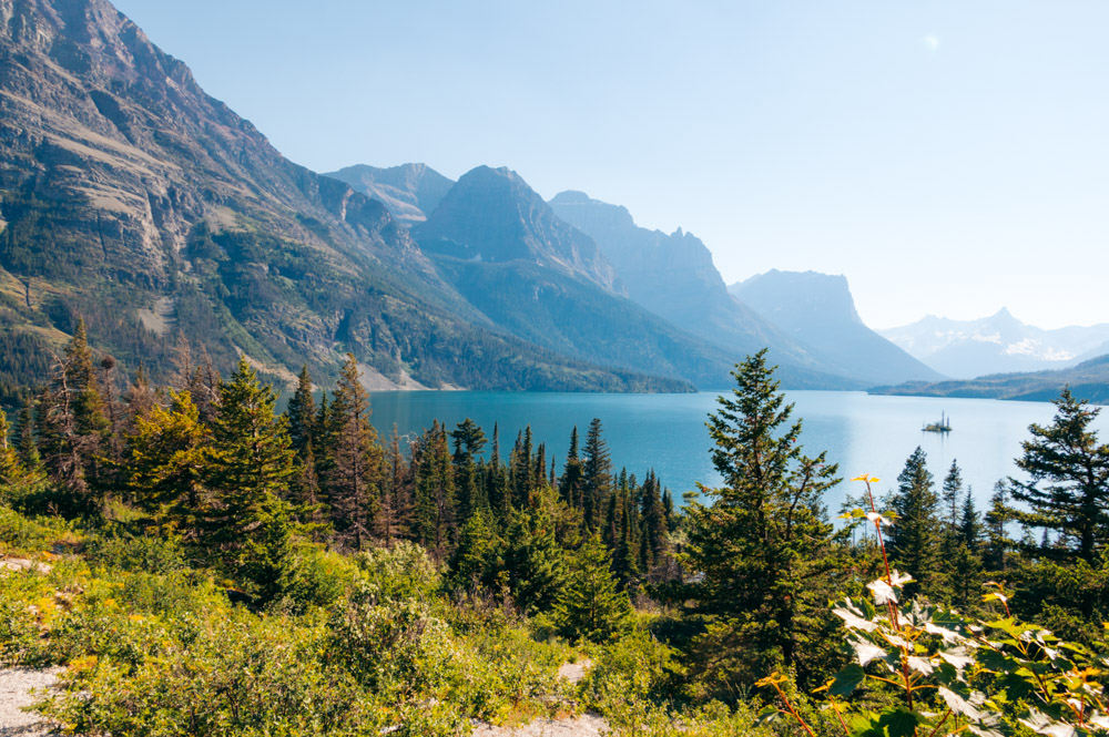 St. Mary Lake - Roads and Destinations