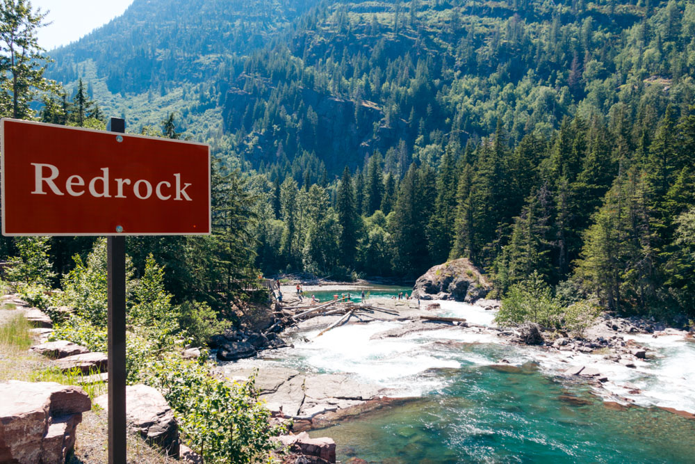 Redrock, Glacier National Park- Roads and Destinations