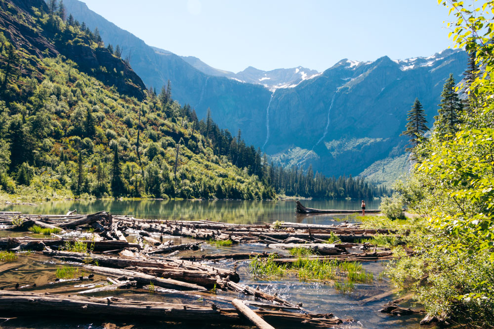 Avalanche Lake - Roads and Destinations