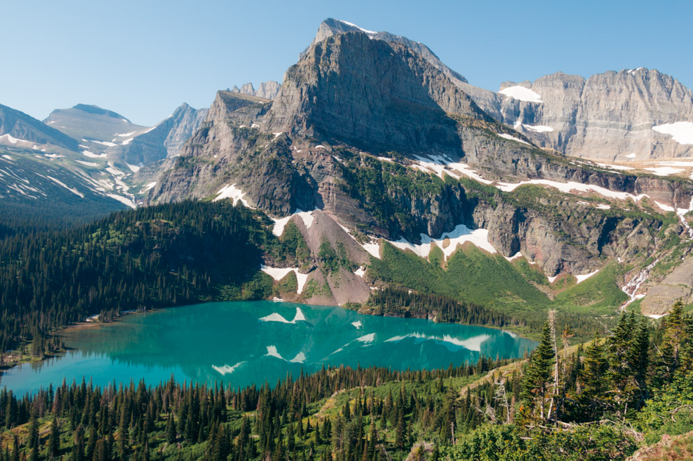 Grinnell Glacier Overlook Trail, Hike in Many Glacier - Roads and Destinations