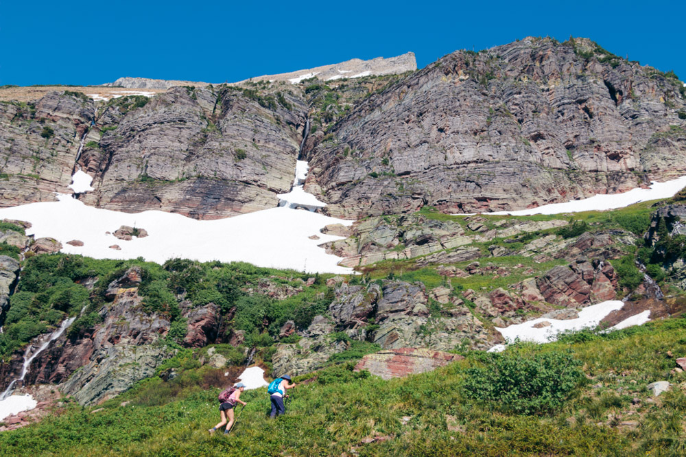 Grinnell Glacier Overlook Trail, Hike in Many Glacier - Roads and Destinations