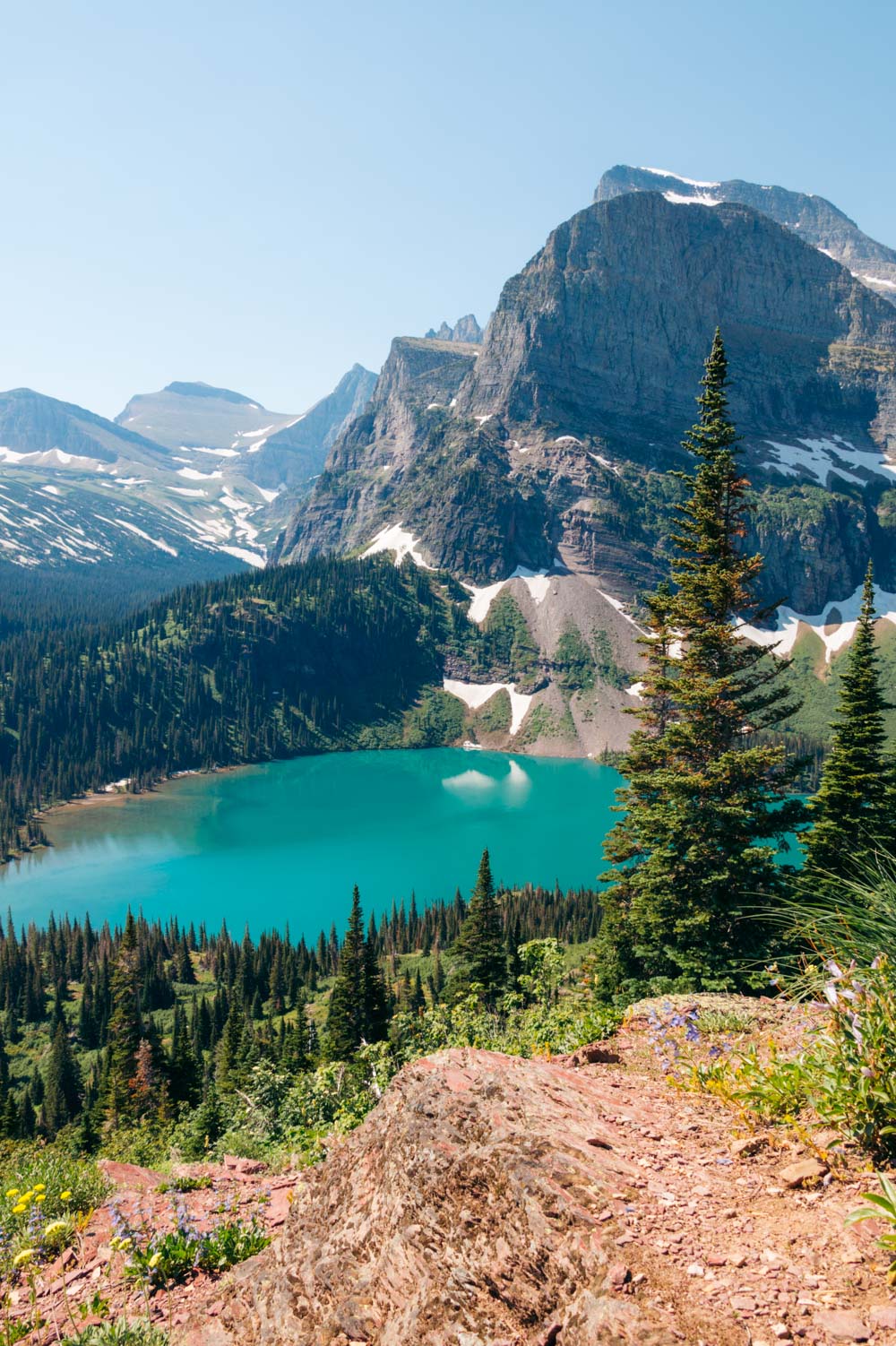 Grinnell Glacier Overlook Trail, Hike in Many Glacier - Roads and Destinations