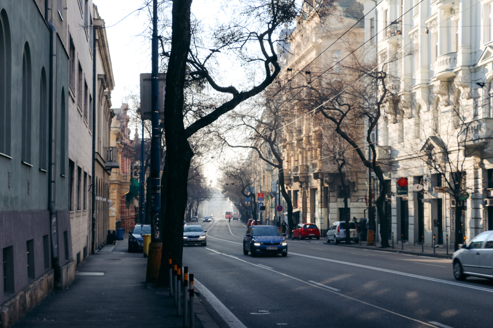 Two sides of Bratislava. New Town - Roads and Destinations