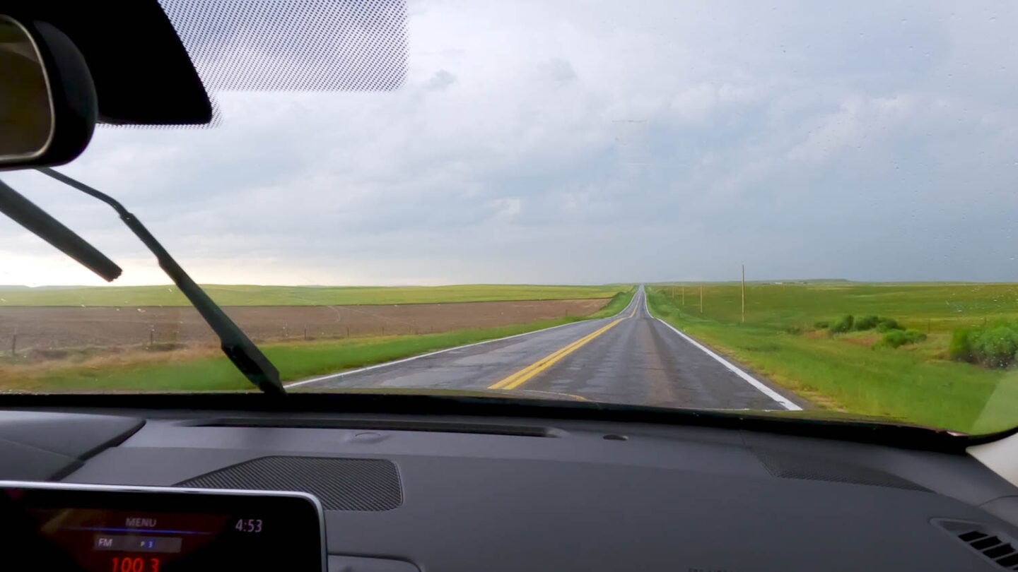 Thunderstorm before Tornado in Nebraska - Roads and Destinations