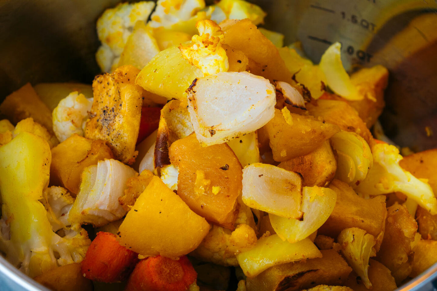 Roasted pumpkin and cauliflower soup - Roads and Destinations